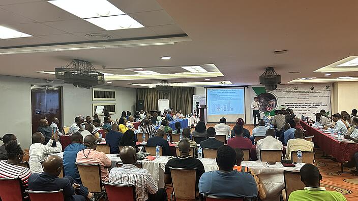 Aufnahme während des Workshops.