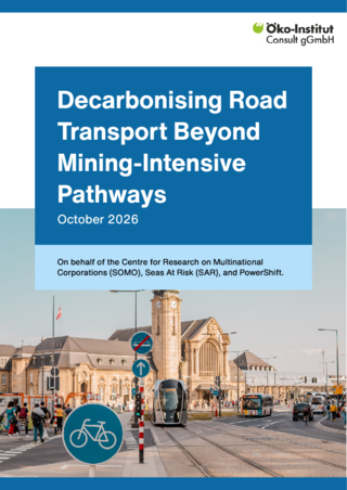 Cover of the publication: Decarbonising Road Transport Beyond Mining-Intensive Pathways
