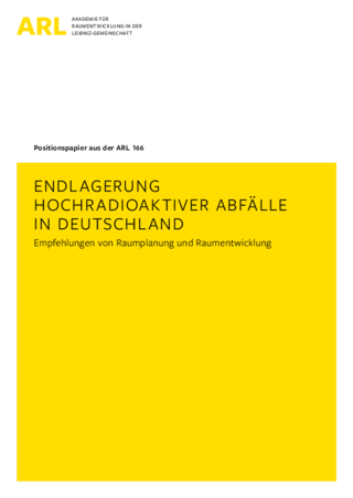 Cover der Publikation: Endlagerung hochradioaktiver Abfälle in Deutschland