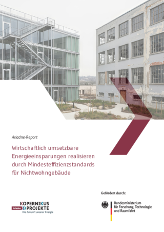 Cover der Publikation: Wirtschaftlich umsetzbare Energieeinsparungen realisieren durch Mindesteffizienzstandards für Nichtwohngebäude