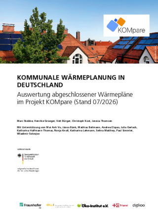 Cover der Publikation: Kommunale Wärmeplanung in Deutschland