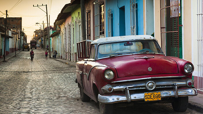 Strasse auf Trinidad und Tobago