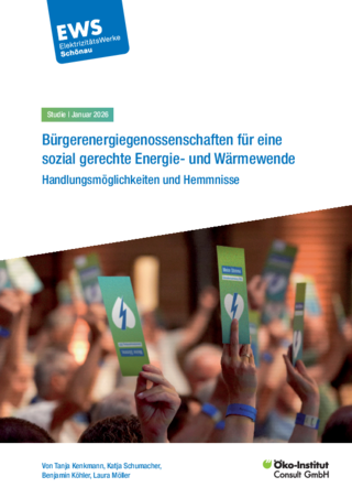 Cover der Publikation: Bürgerenergiegenossenschaften für eine sozial gerechte Energie- und Wärmewende