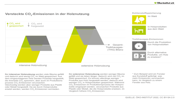Versteckte CO2-Emissionen in der Holznutzung