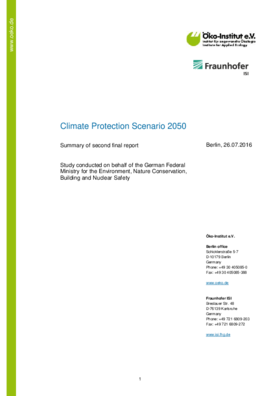 Preview of PDF File Climate Protection Scenario 2050