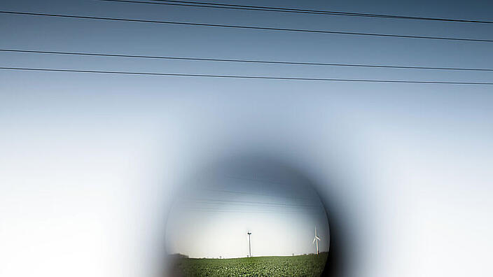 Windrad aus der Ferne