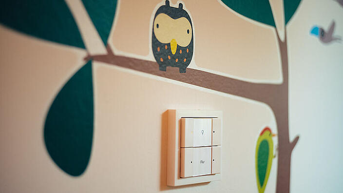 Lichtschalter im Kinderzimmer
