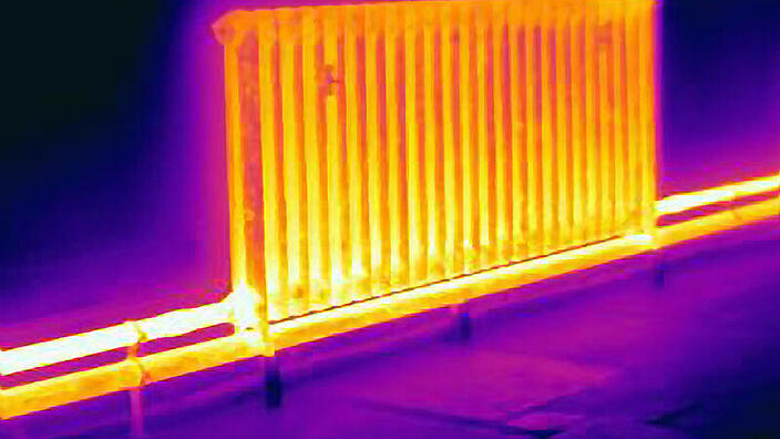 Heizung in Wärmesicht