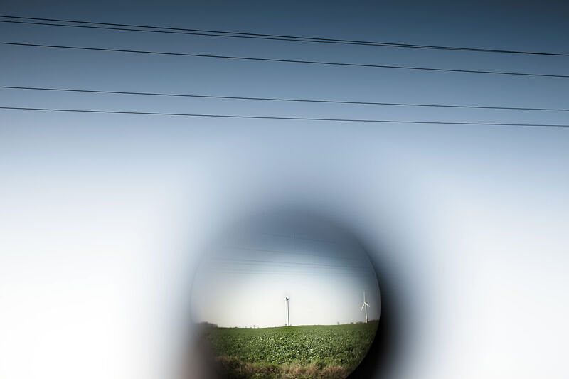 Windrad aus der Ferne