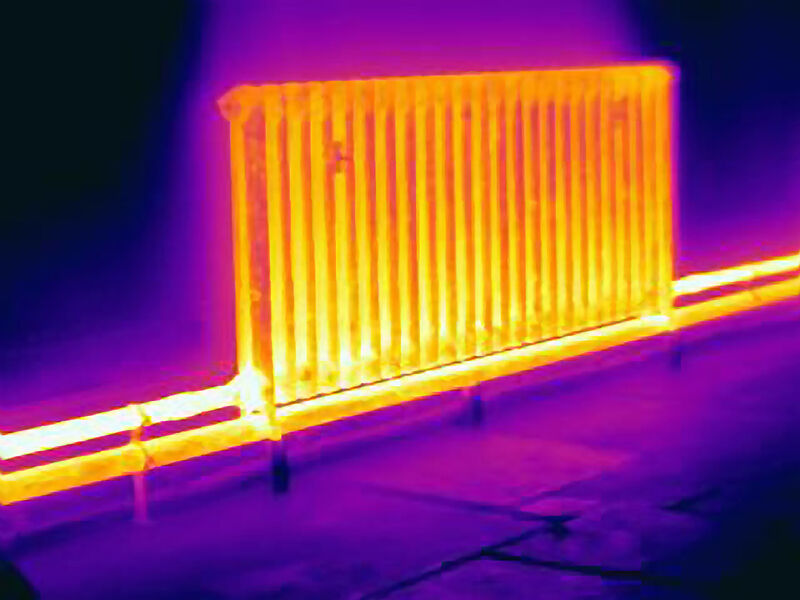 Heizung in Wärmesicht