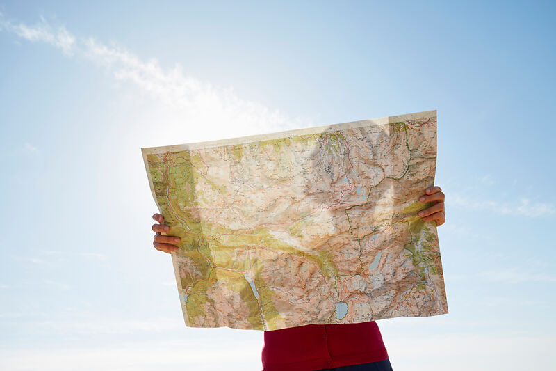 Karte zur Navigation