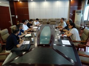 Das Gespräch beim Institut für Festabfall der Akademie für Umweltwissenschaften der Provinz Sichuan (SCAES), Quelle: Öko-Institut