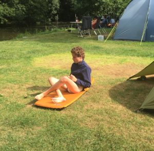 Felix auf dem Campingplatz. Quelle: Öko-Institut