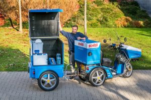 Handwerker mit ePedelec, Quelle: Kyburz Switzerland AG