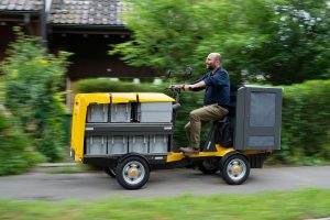 Elektrischer Postwagen ePedelec, Quelle: Kyburz Switzerland AG