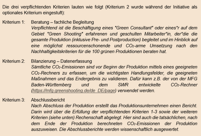 Abbildung Die drei verpflichtenden Kriterien, Quelle: Öko-Institut